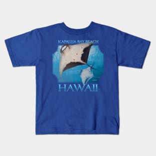 Kapalua Bay Beach Hawaii Manta Rays Sea Rays Ocean Kids T-Shirt